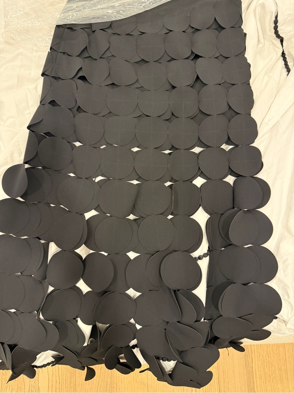 A.W.A.K.E Mode Black Circle-Detail Midi Skirt - Picture 6 of 8